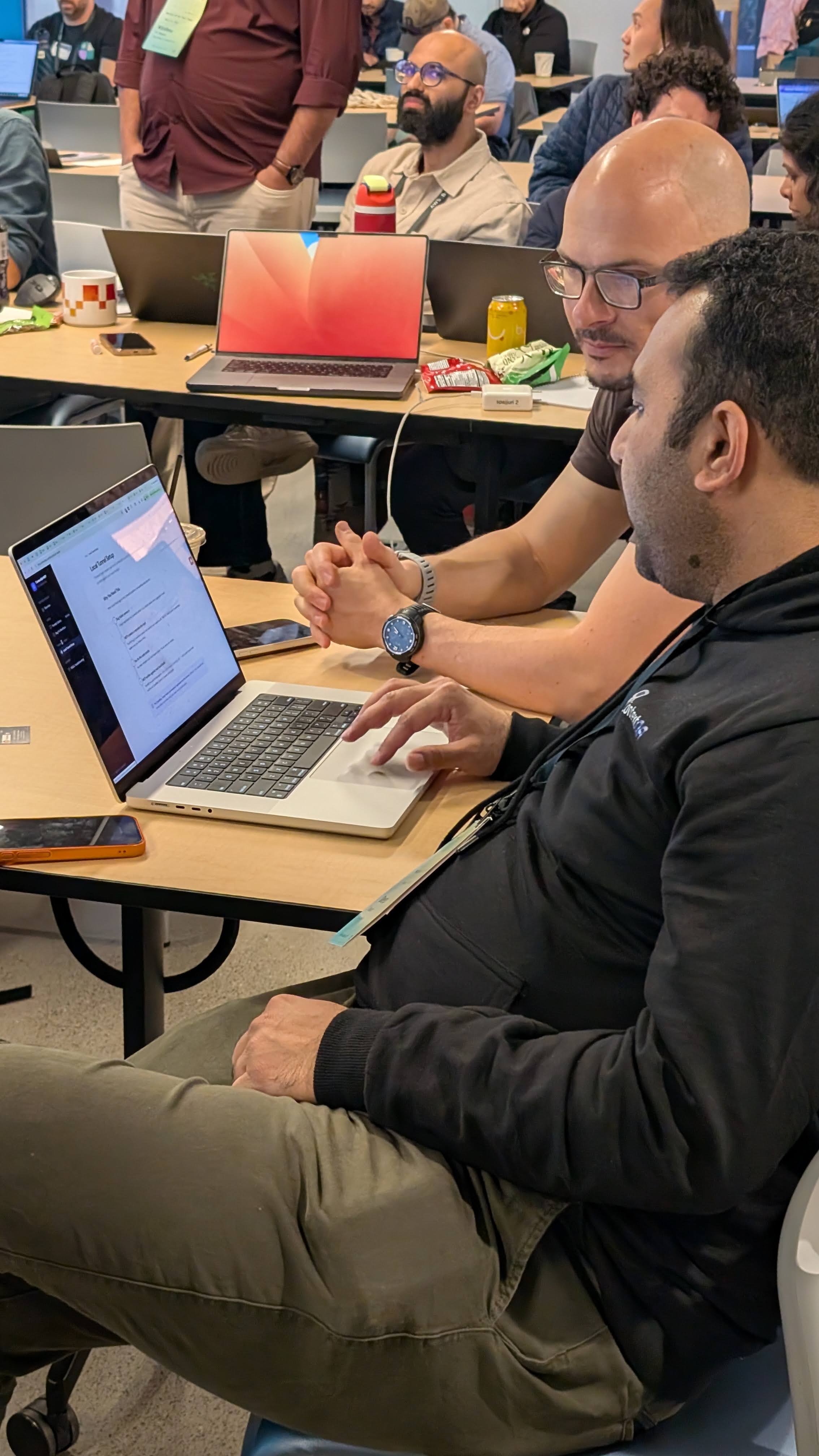 A photo from an AWS or EF event in San Francisco.